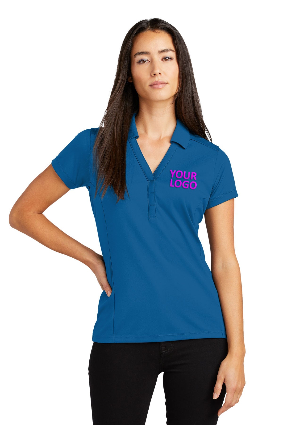 OGIO Ladies Framework Custom Polos, Bolt Blue