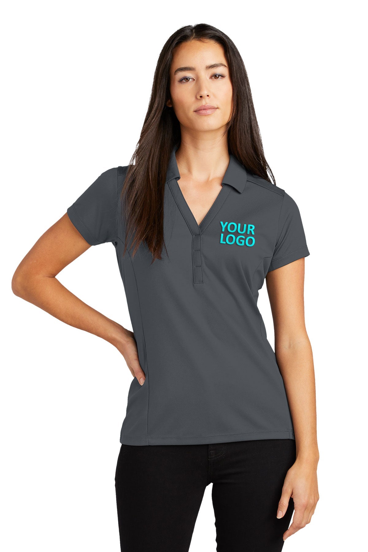 OGIO Ladies Framework Custom Polos, Diesel Grey