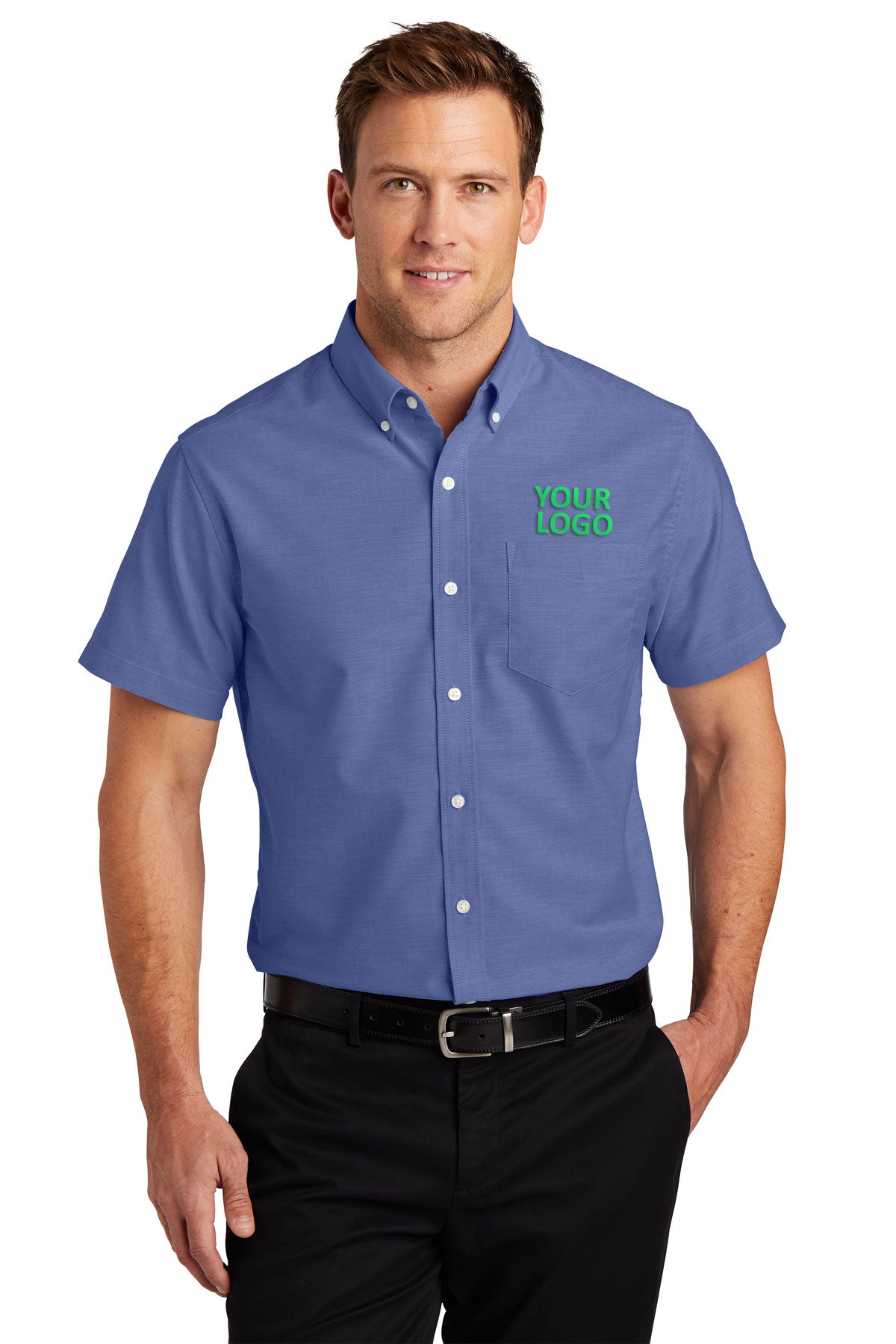 Port Authority Navy S659 custom work shirts