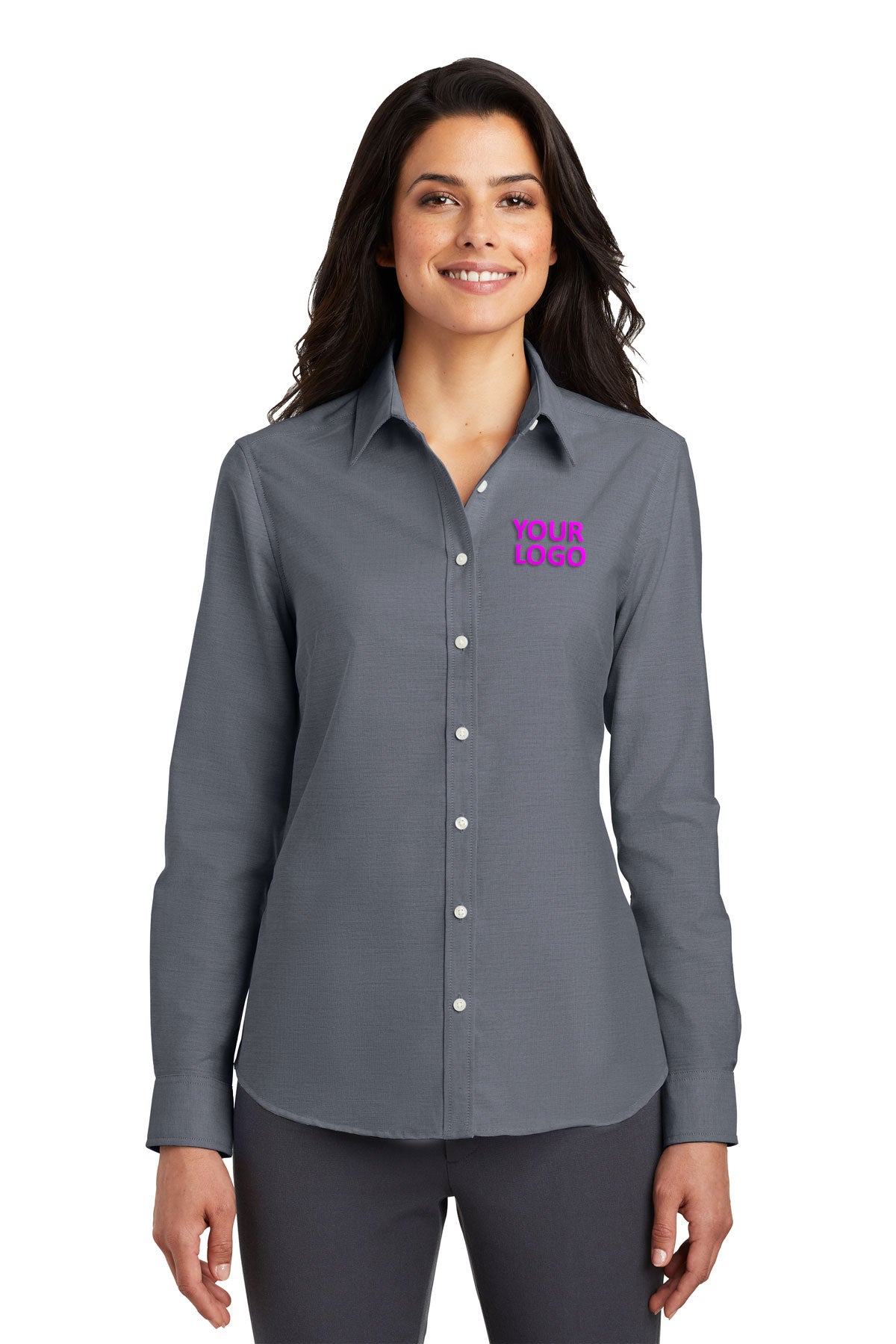 Port Authority Black L658 company logo shirts