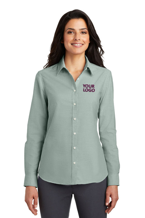 Port Authority SuperPro Custom Oxford Shirts, Green
