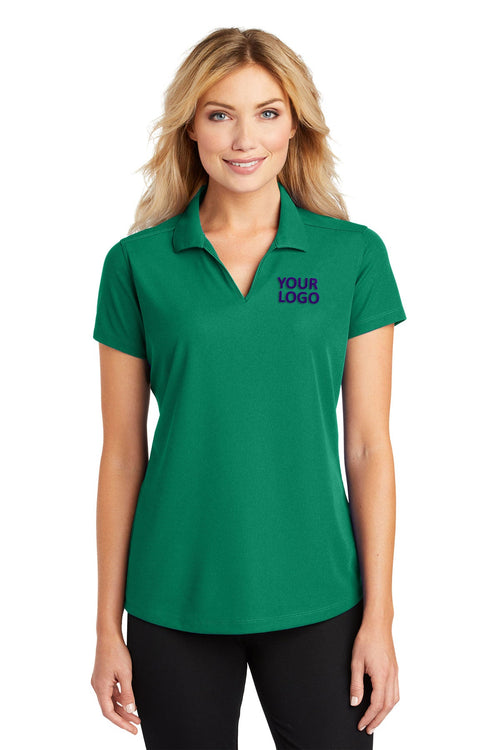 Port Authority Dry Zone Customized Grid Polos, Jewel Green