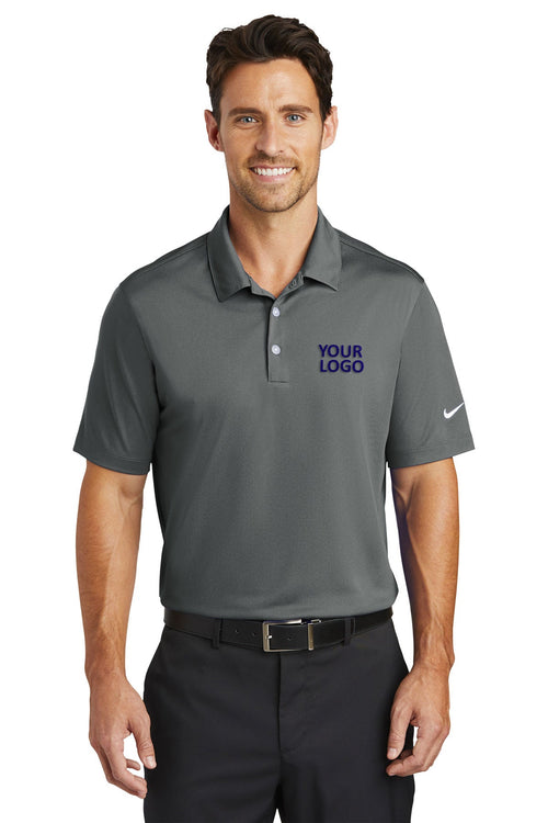 Nike Ladies Dri-FIT Vertical Mesh Customized Polos, Anthracite