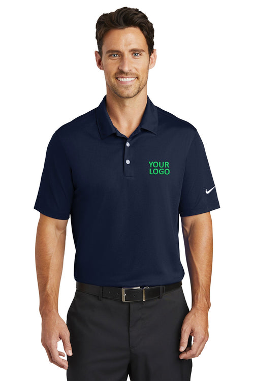 Nike Ladies Dri-FIT Vertical Mesh Customized Polos, Marine