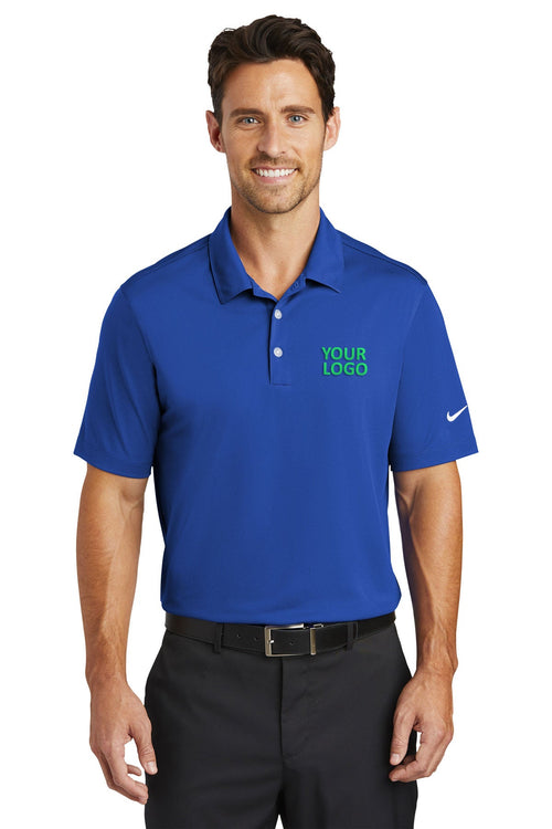 Nike Ladies Dri-FIT Vertical Mesh Customized Polos, Old Royal
