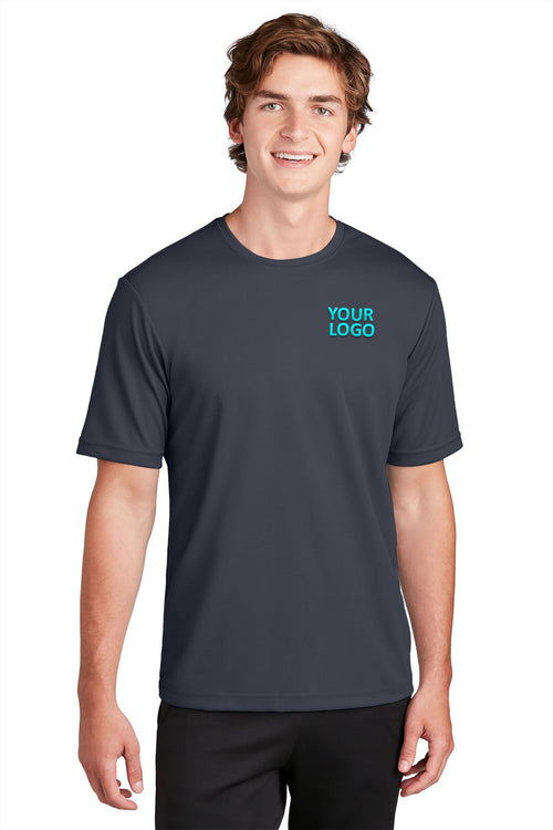Sport-Tek PosiCharge Branded RacerMesh Long Sleeve Tee's, Graphite Grey