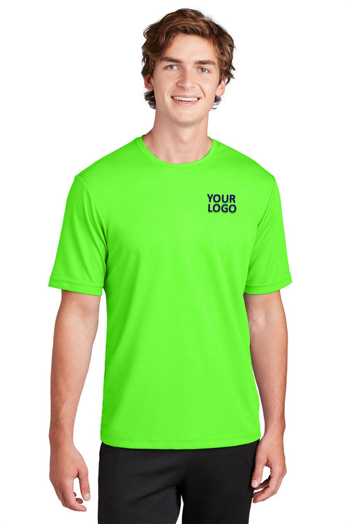 Sport-Tek PosiCharge Branded RacerMesh Long Sleeve Tee's, Neon Green