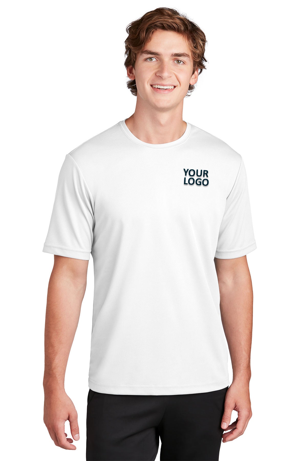 Sport-Tek PosiCharge Customized RacerMesh Tee's, White
