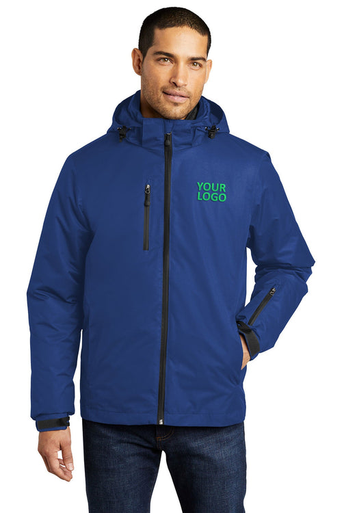 Port Authority Ladies Vortex Customized Waterproof 3-in-1 Jackets, Night Sky Blue/ Black