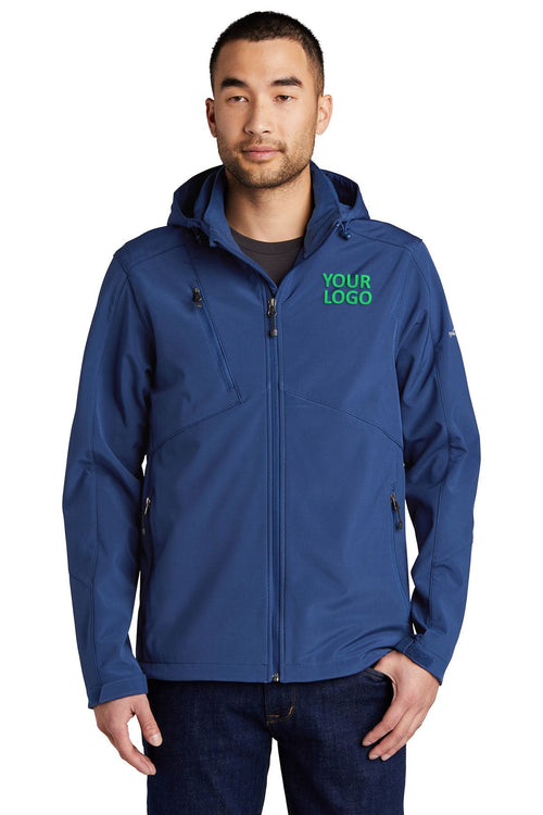 Eddie Bauer Ladies Hooded Soft Shell Parkas, Admiral Blue [Kentucky United Methodist Children's Homes]