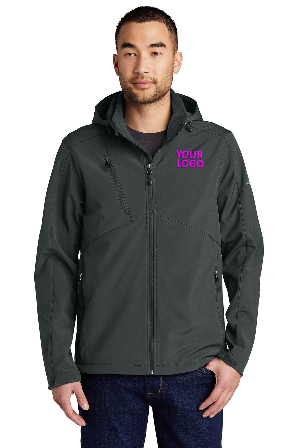 Eddie Bauer Grey Steel EB536 jackets with company logo