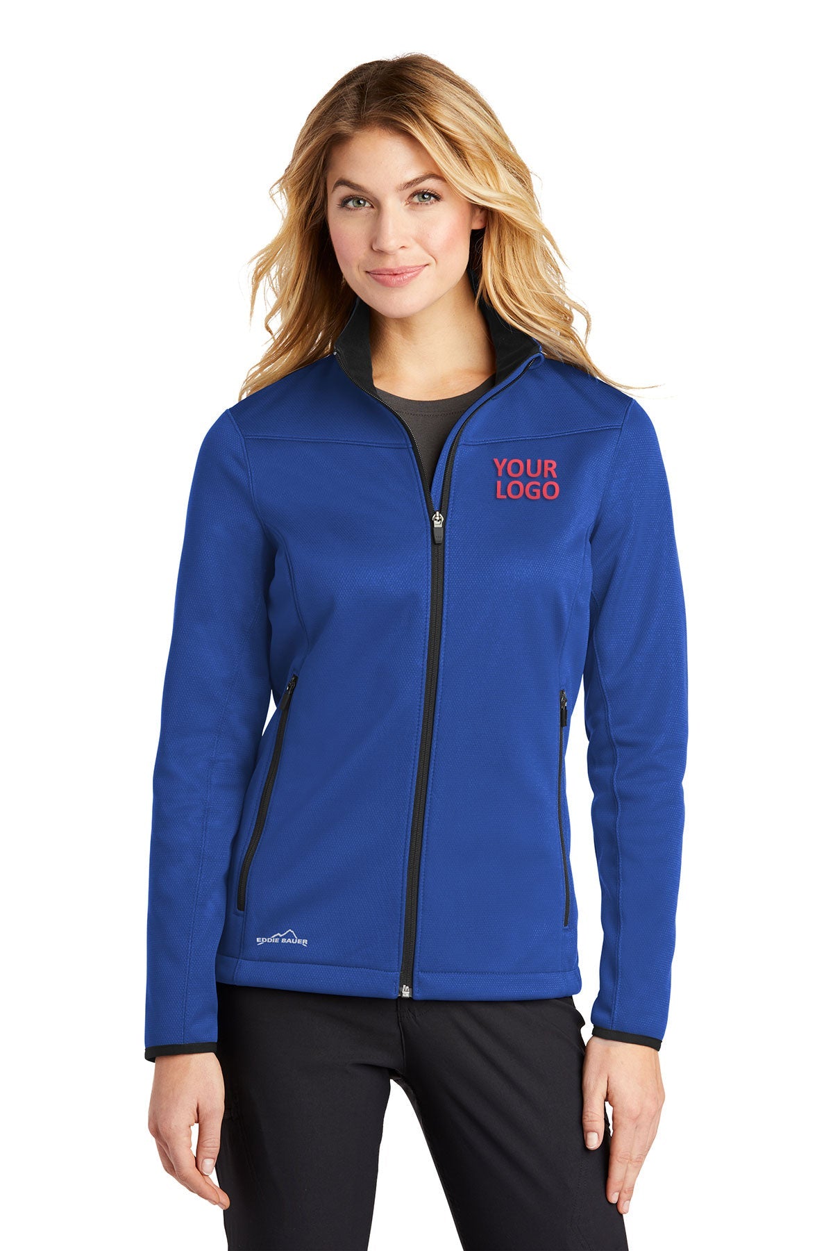 Eddie Bauer Cobalt Blue EB539 business logo jackets