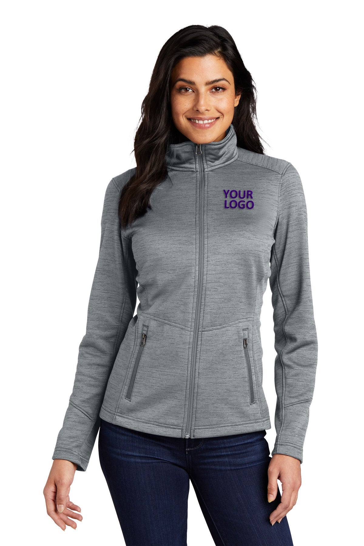 port authority grey l231 company jackets with logo