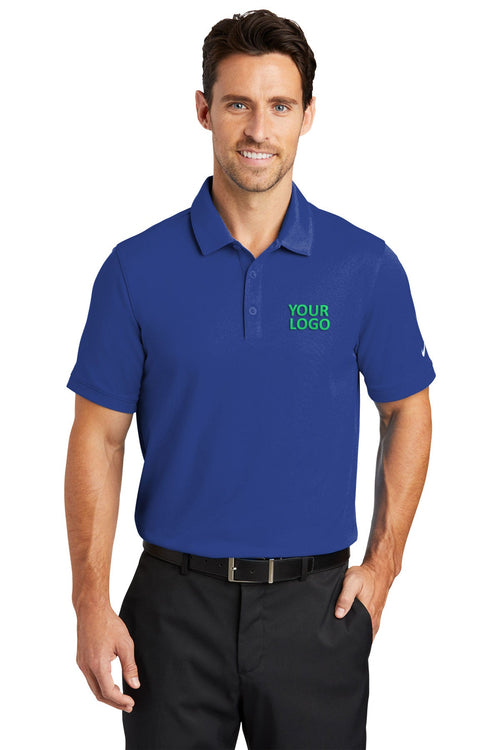 Nike Ladies Dri-FIT Icon Pique Modern Fit Custom Polos, Deep Royal Blue