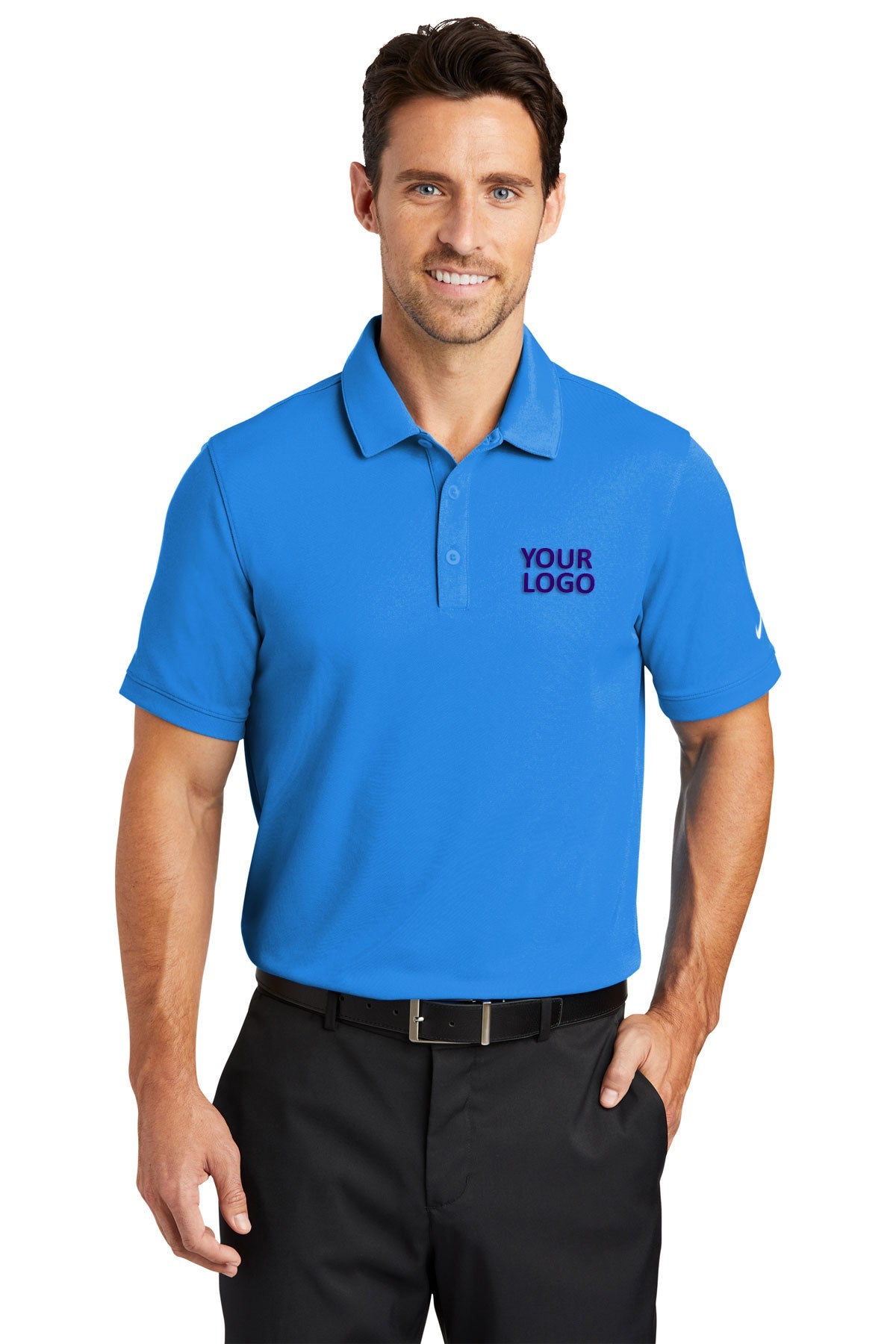 nike light photo blue 746099 custom company polos