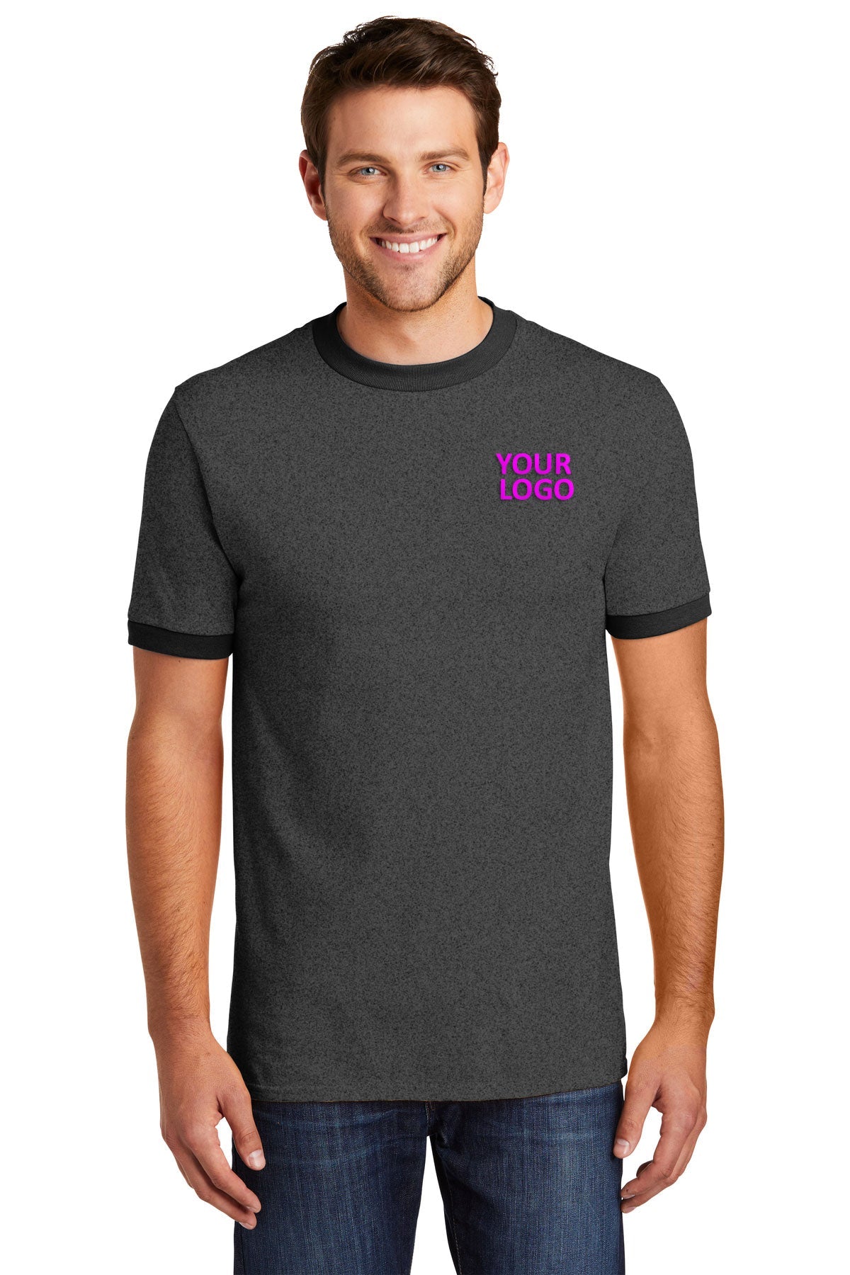 Port & Company Core Cotton Ringer Tee