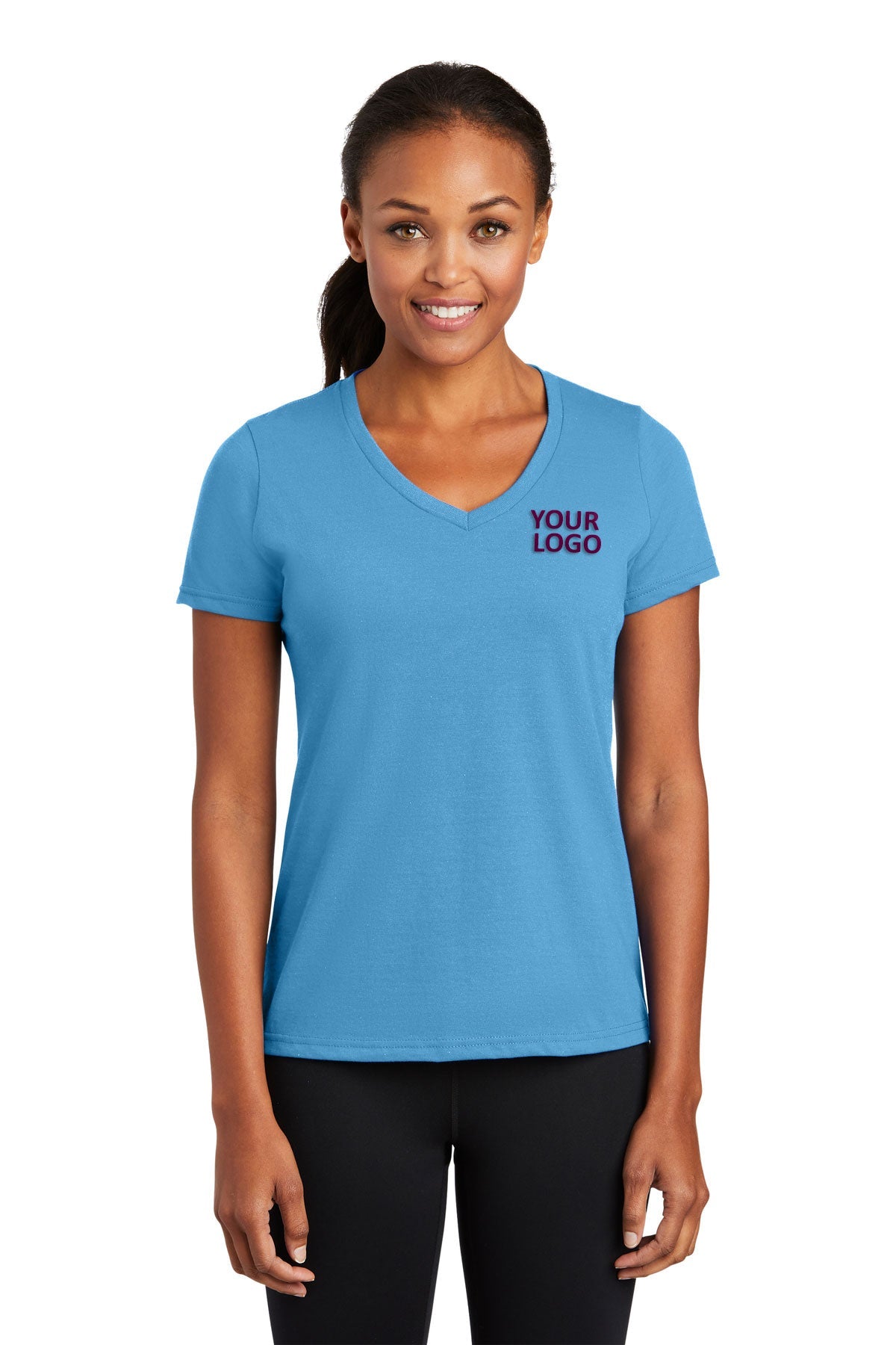 Port & Company Ladies Performance Blend V-Neck Tee