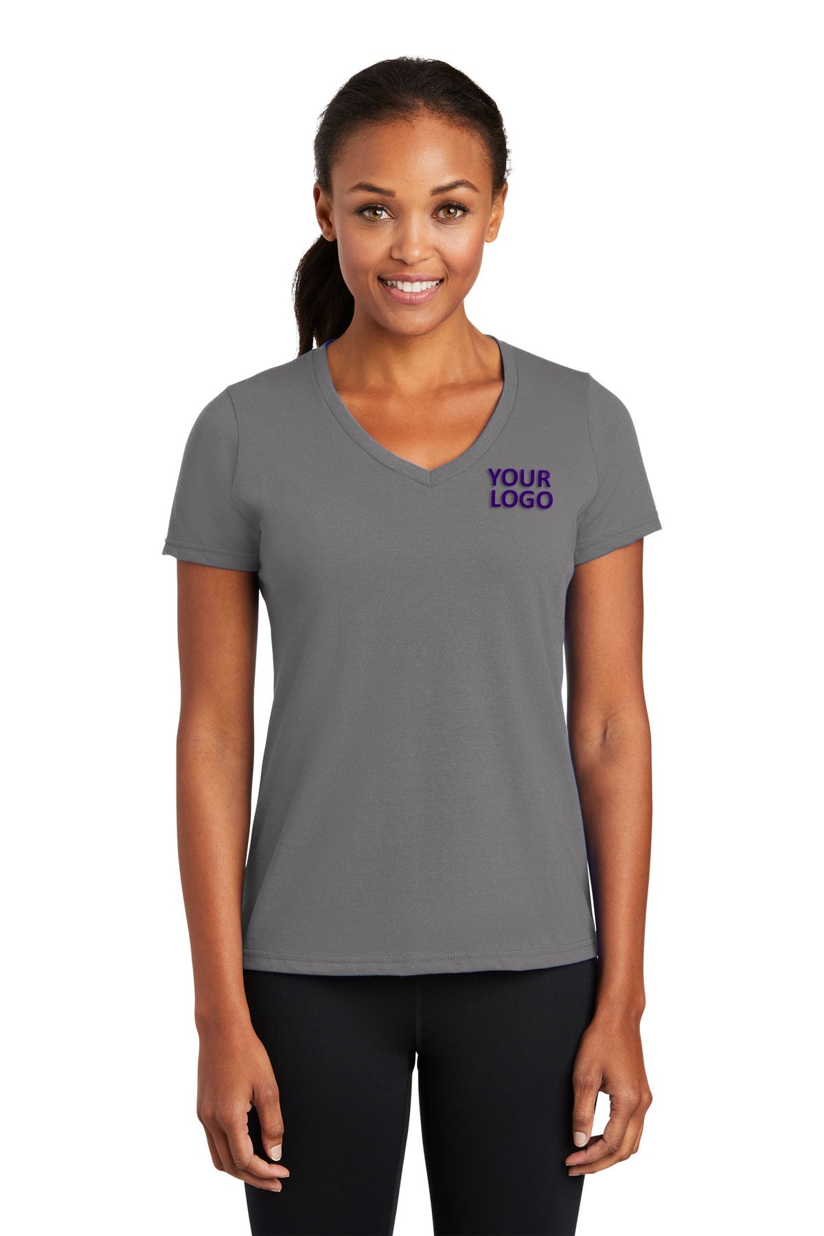 Port & Company Ladies Performance Blend V-Neck Tee