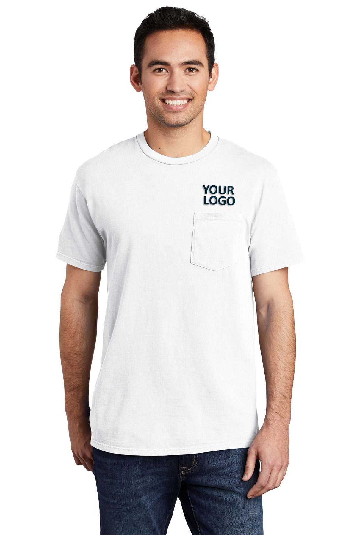 Port & Company Pigment-Dyed Pocket Tee