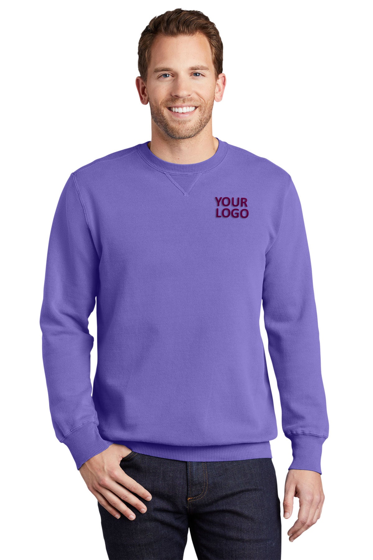 Port & Company Amethyst PC098 polo shirt with logo printed