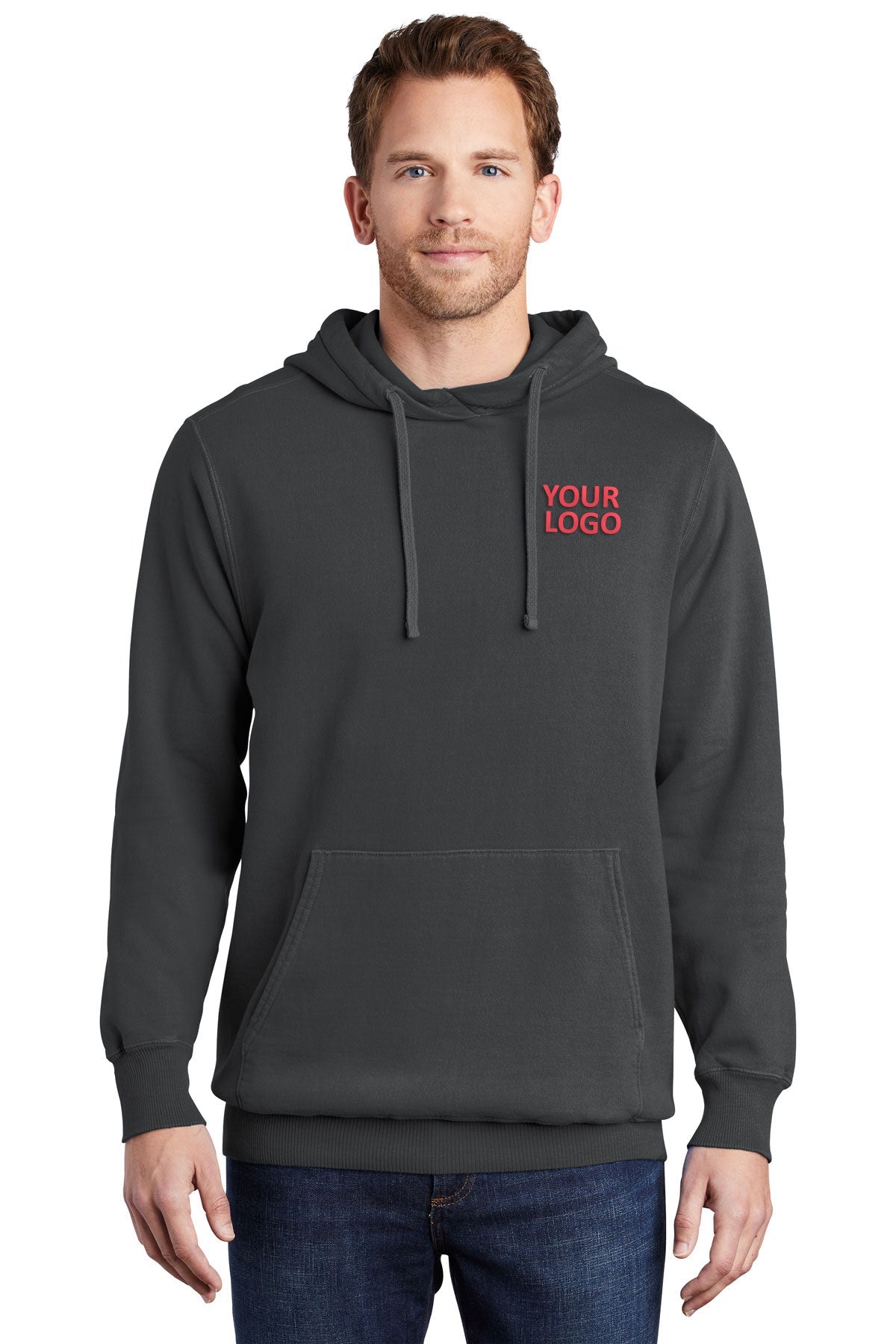 Port & Company Coal PC098H custom printed sweatshirts