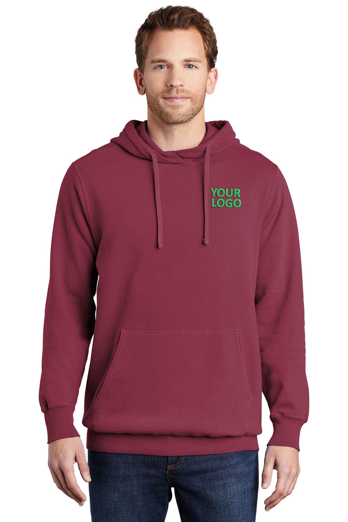 Port & Company Merlot PC098H business sweatshirts with logo