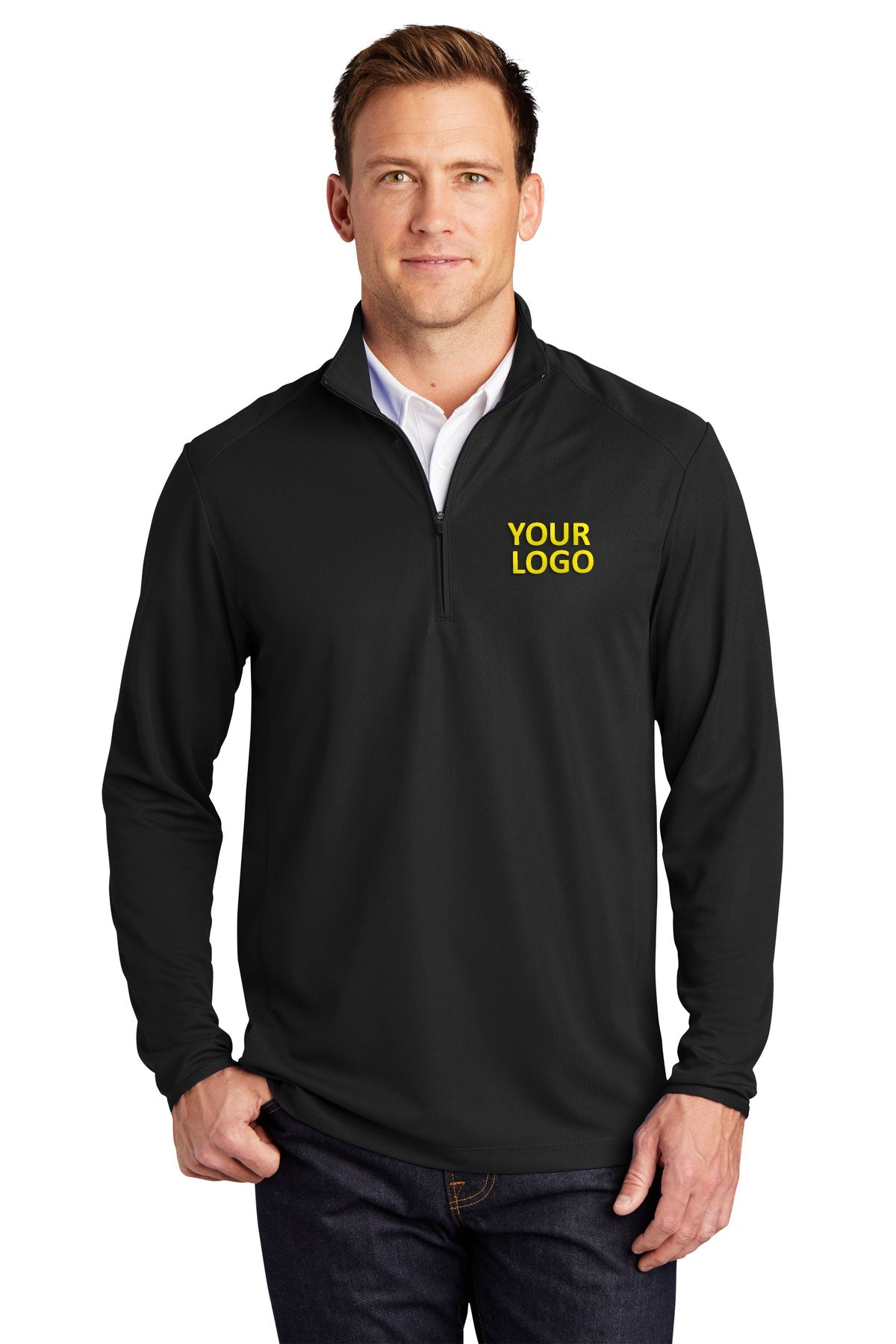 port authority black k806 company polo shirts embroidery