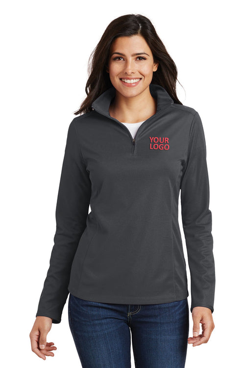 Port Authority Pinpoint Mesh 1/2-Zip, Battleship Grey [Adam Equipment]