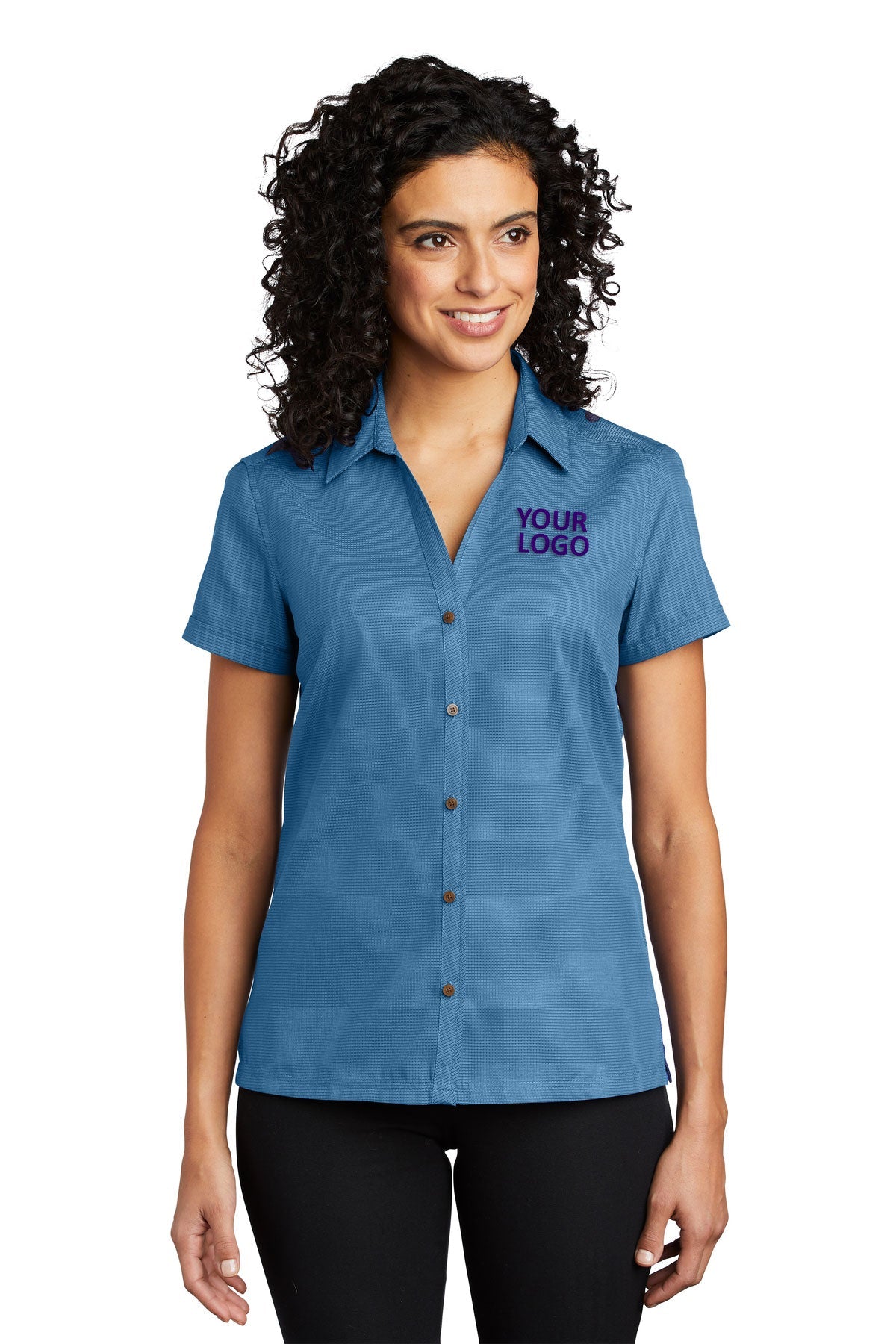 Port Authority Celadon L662 custom work shirts