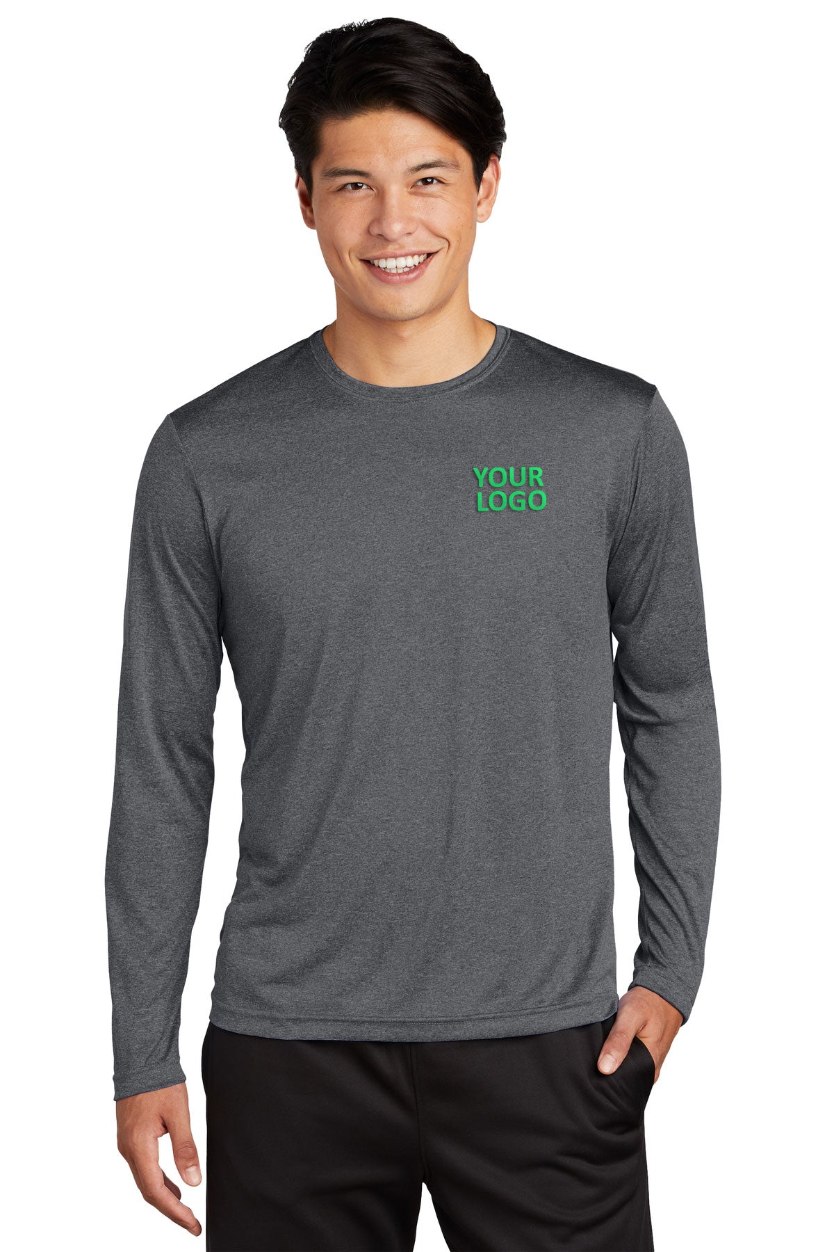 Sport-Tek Long Sleeve Heather Contender Tee