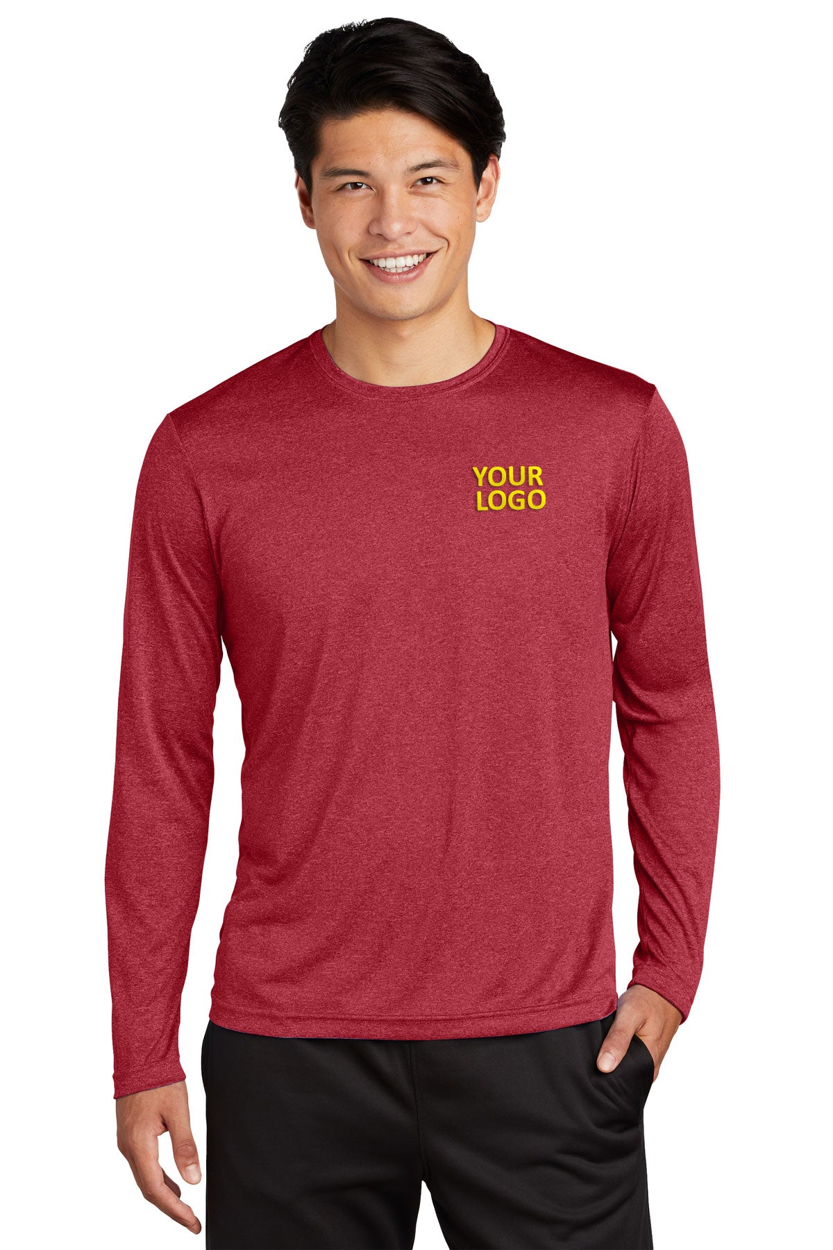 Sport-Tek Long Sleeve Heather Contender Tee