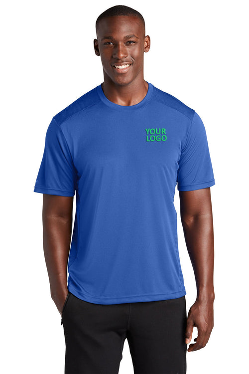 Sport-Tek Ladies PosiCharge Elevate Custom Scoop Neck Tee's, True Royal