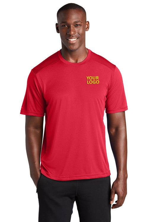 Sport-Tek Ladies PosiCharge Elevate Custom Scoop Neck Tee's, True Red