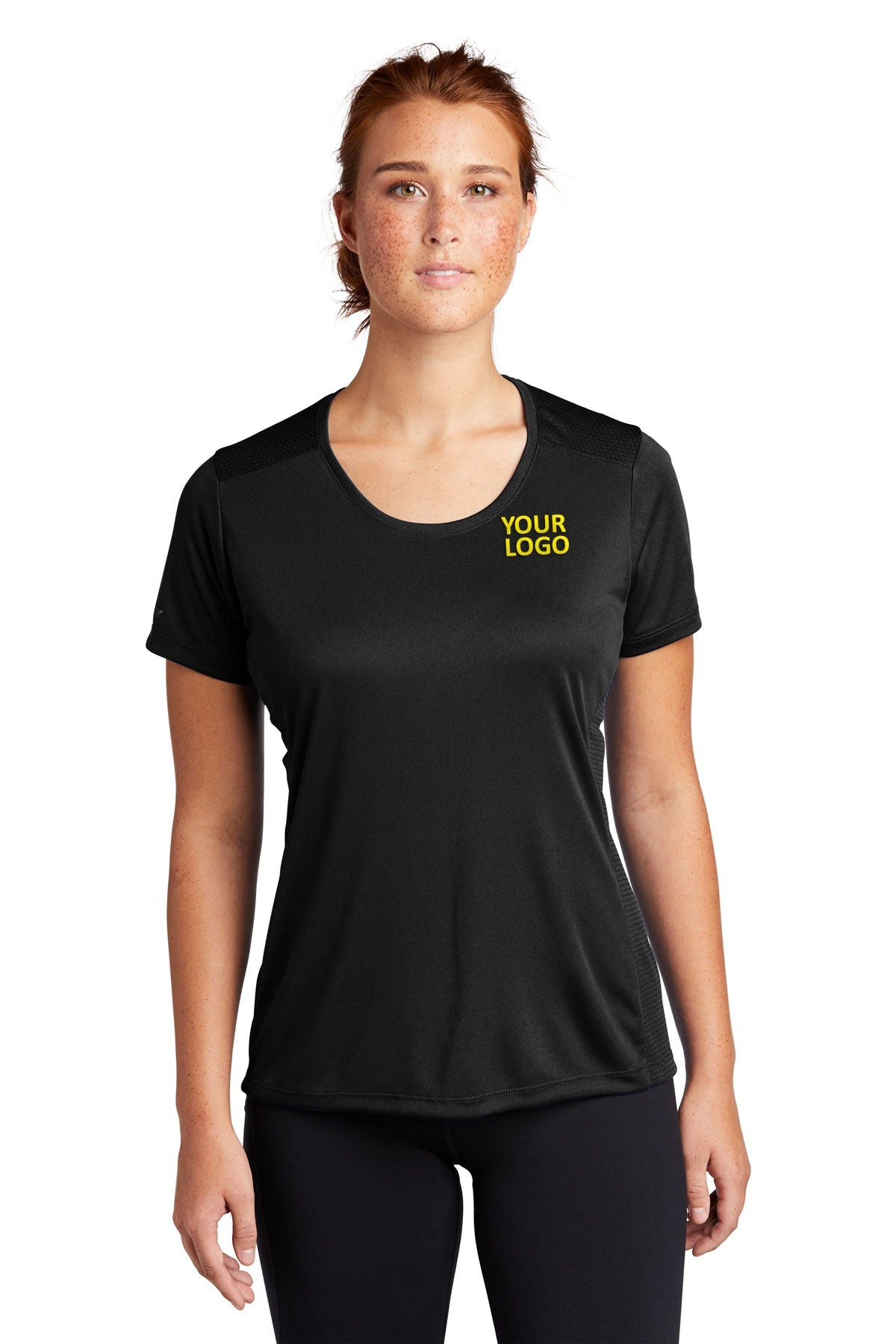 Sport-Tek Ladies PosiCharge Elevate Scoop Neck Tee