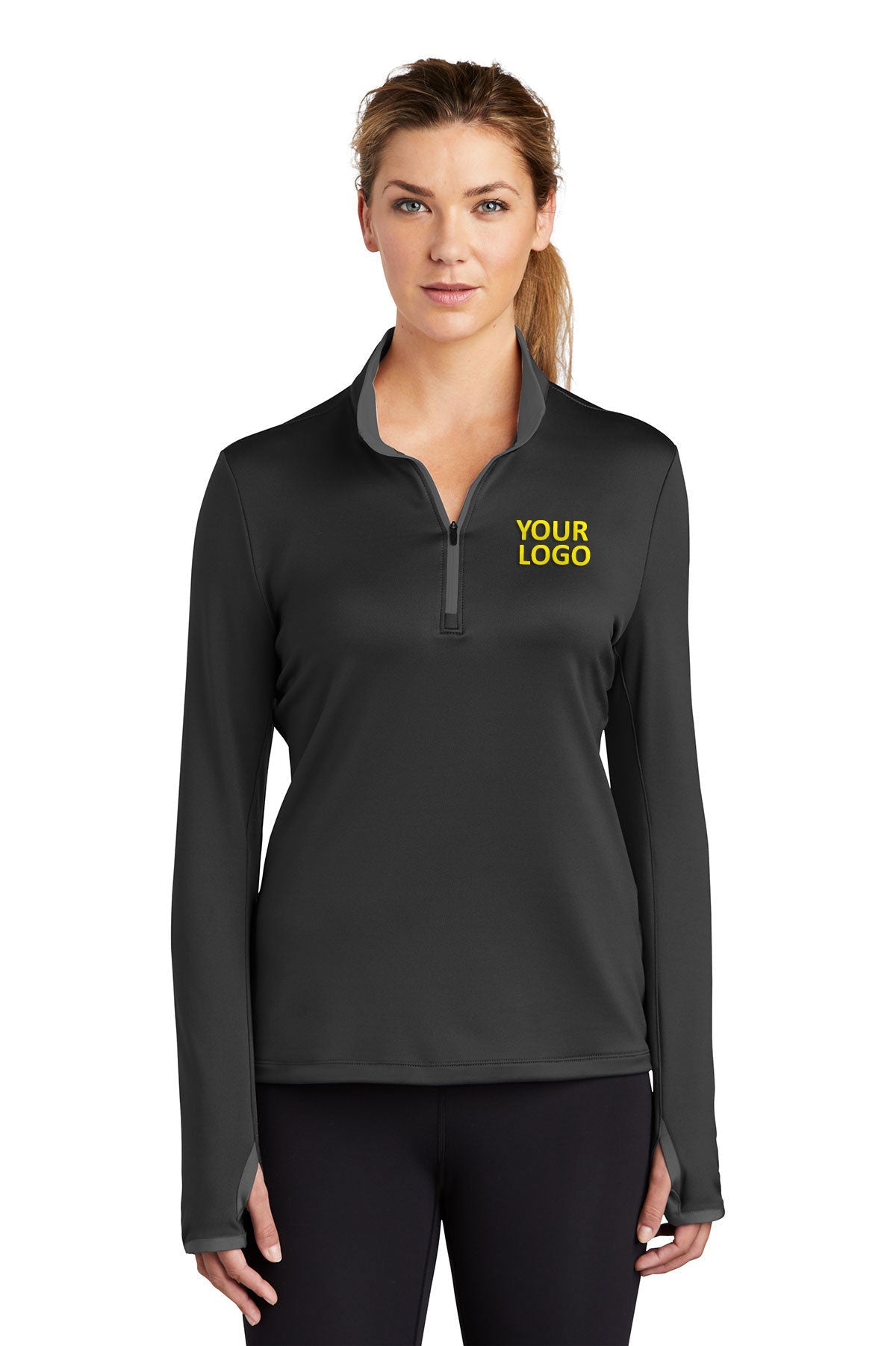 nike black/ dark grey 779796 custom dri fit sweatshirts