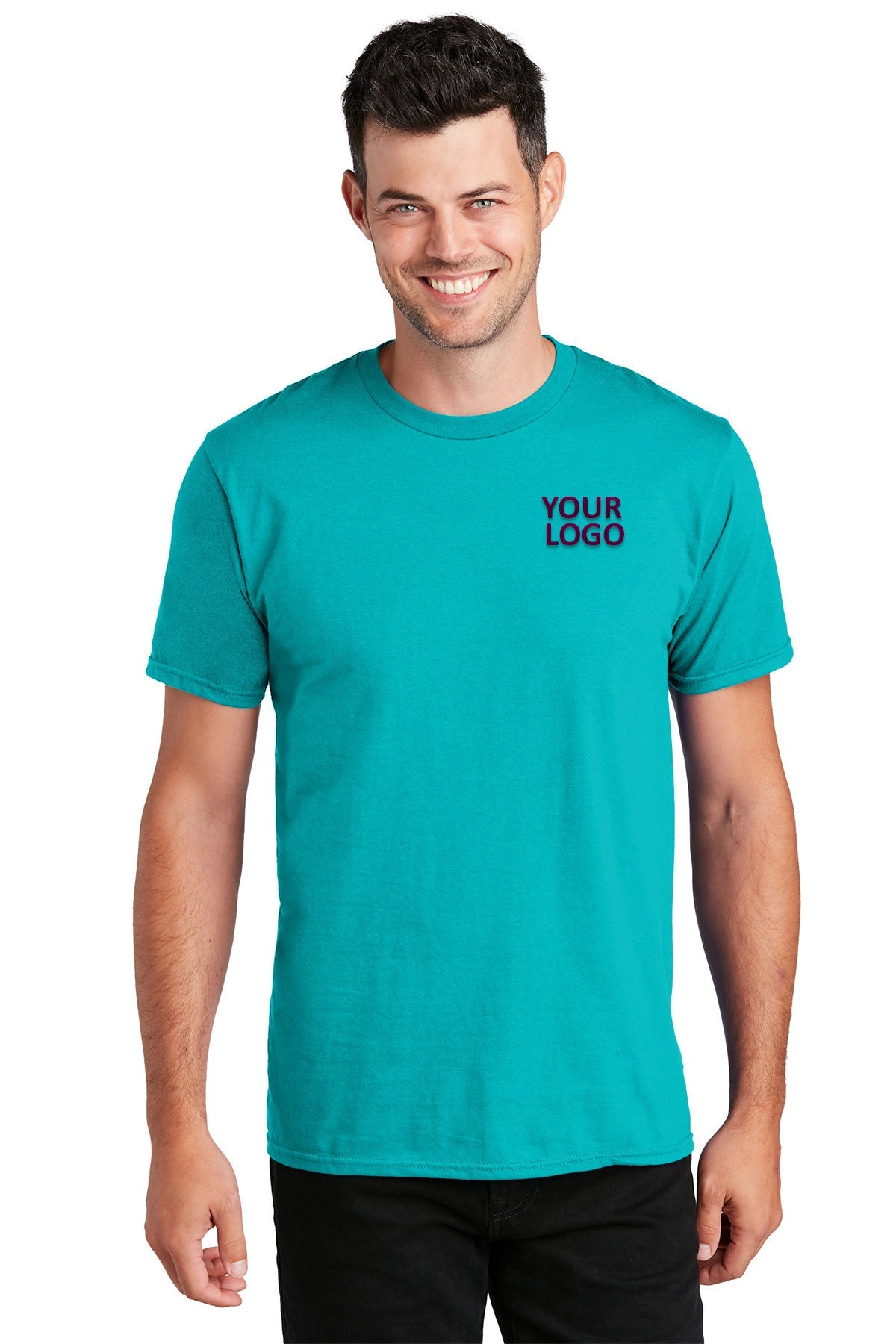 Port & Company Fan Branded Favorite Tee's, Bright Aqua