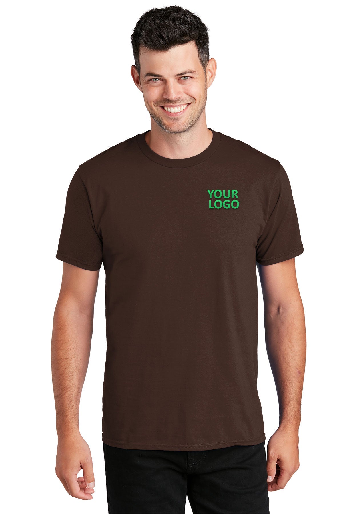 Port & Company Fan Branded Favorite Tee's, Dark Chocolate Brown