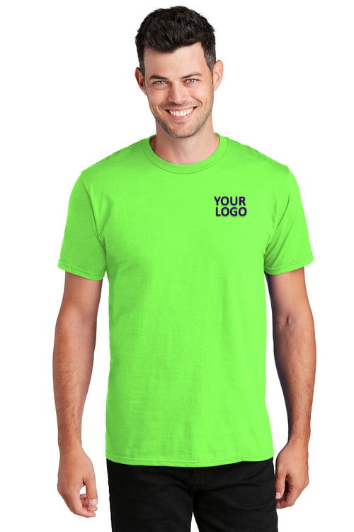 Port & Company Long Sleeve Fan Branded Favorite Tee's, Flash Green