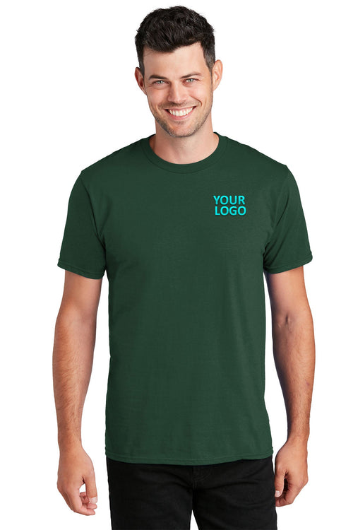 Port & Company Long Sleeve Fan Branded Favorite Tee's, Forest Green
