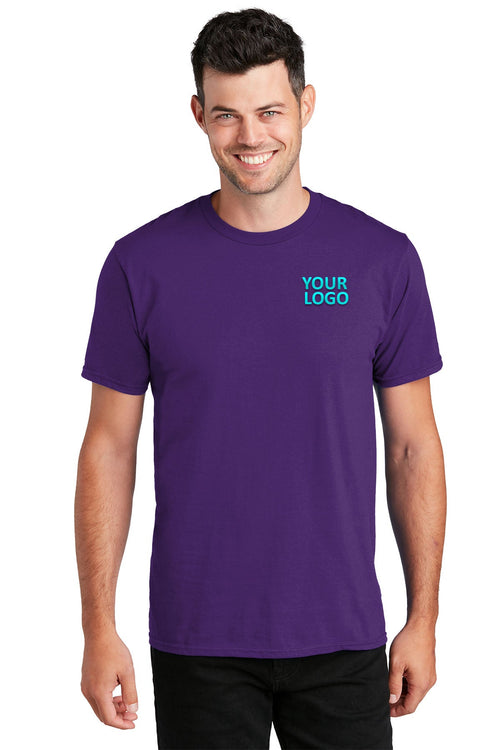 Port & Company Long Sleeve Fan Custom Favorite Tee's, Team Purple