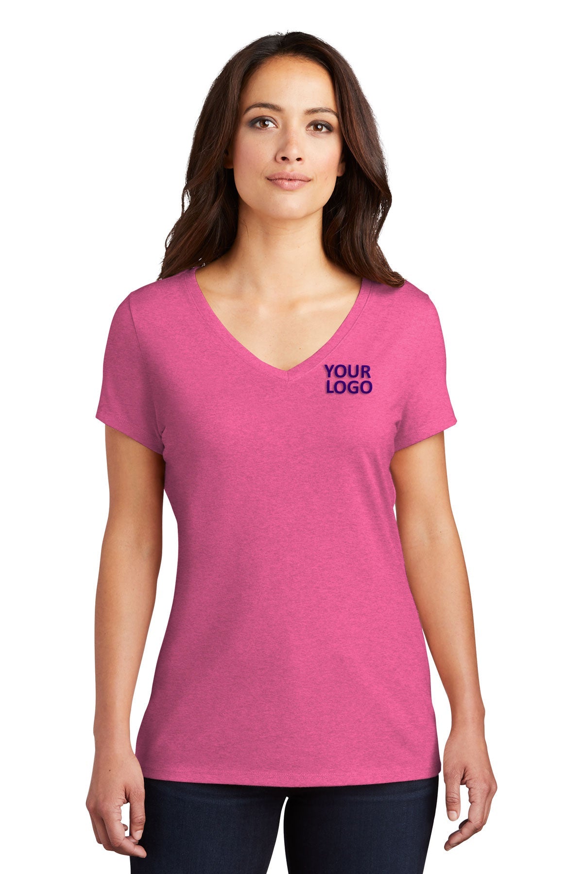 District Made Ladies Perfect Tri V-Neck Tee