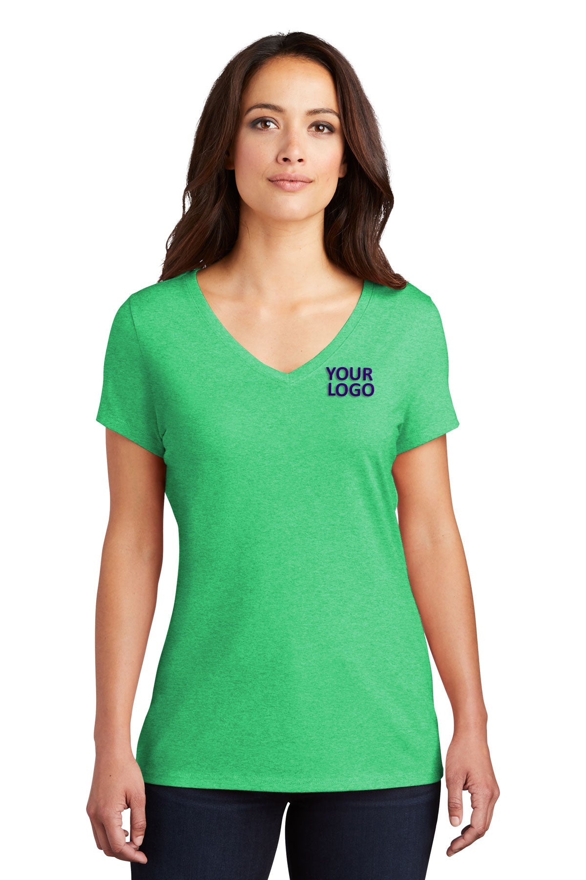 District Made Ladies Perfect Tri V-Neck Tee