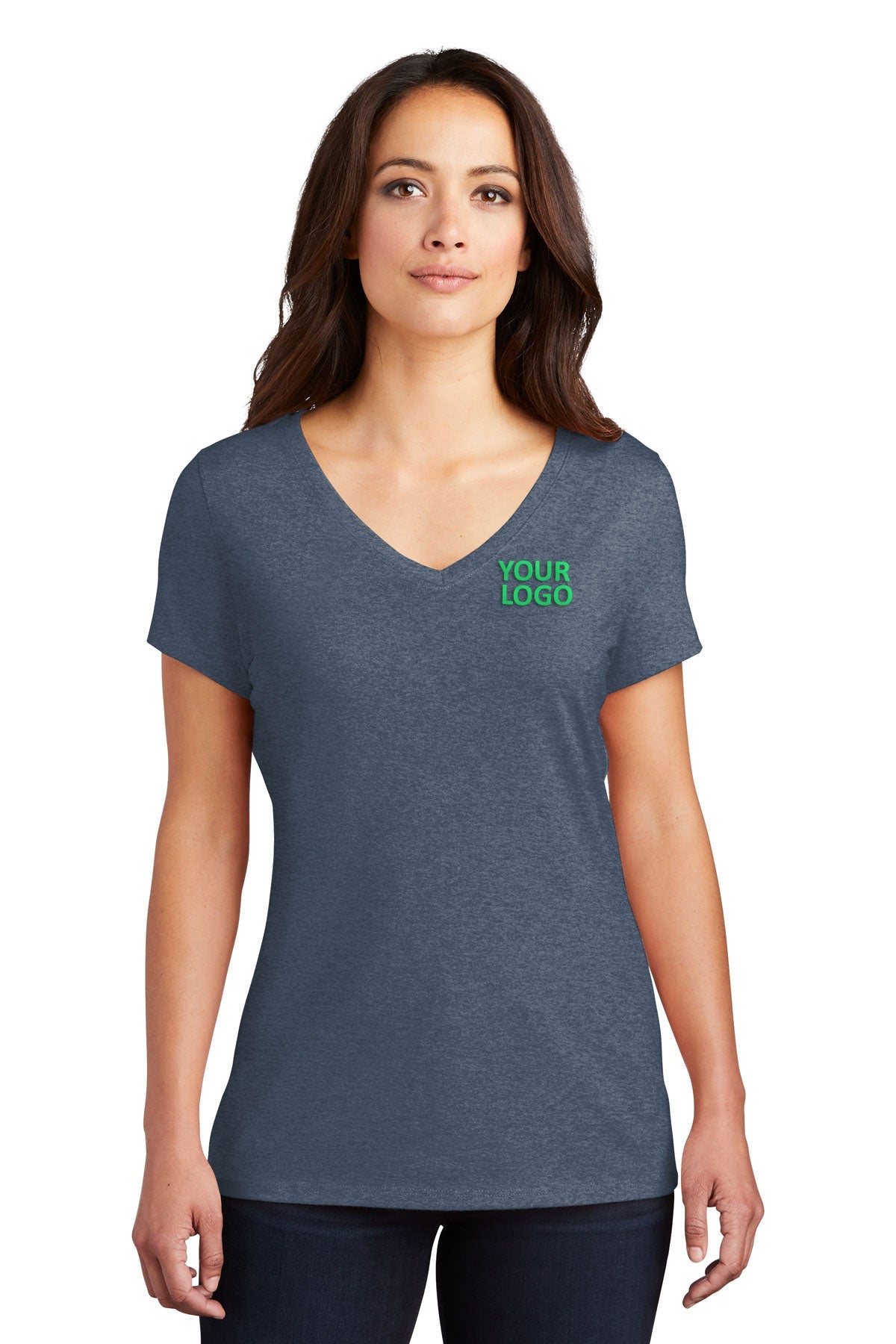 District Made Ladies Perfect Tri V-Neck Tee
