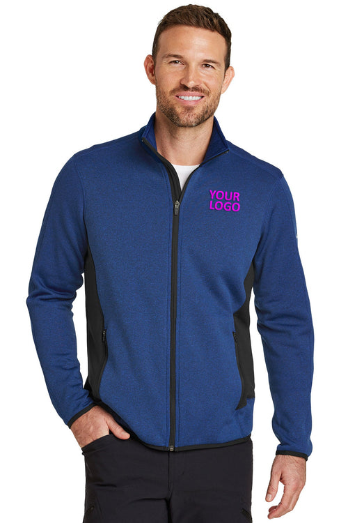 Eddie Bauer Ladies Custom Stretch Fleece Jackets, Blue Heather
