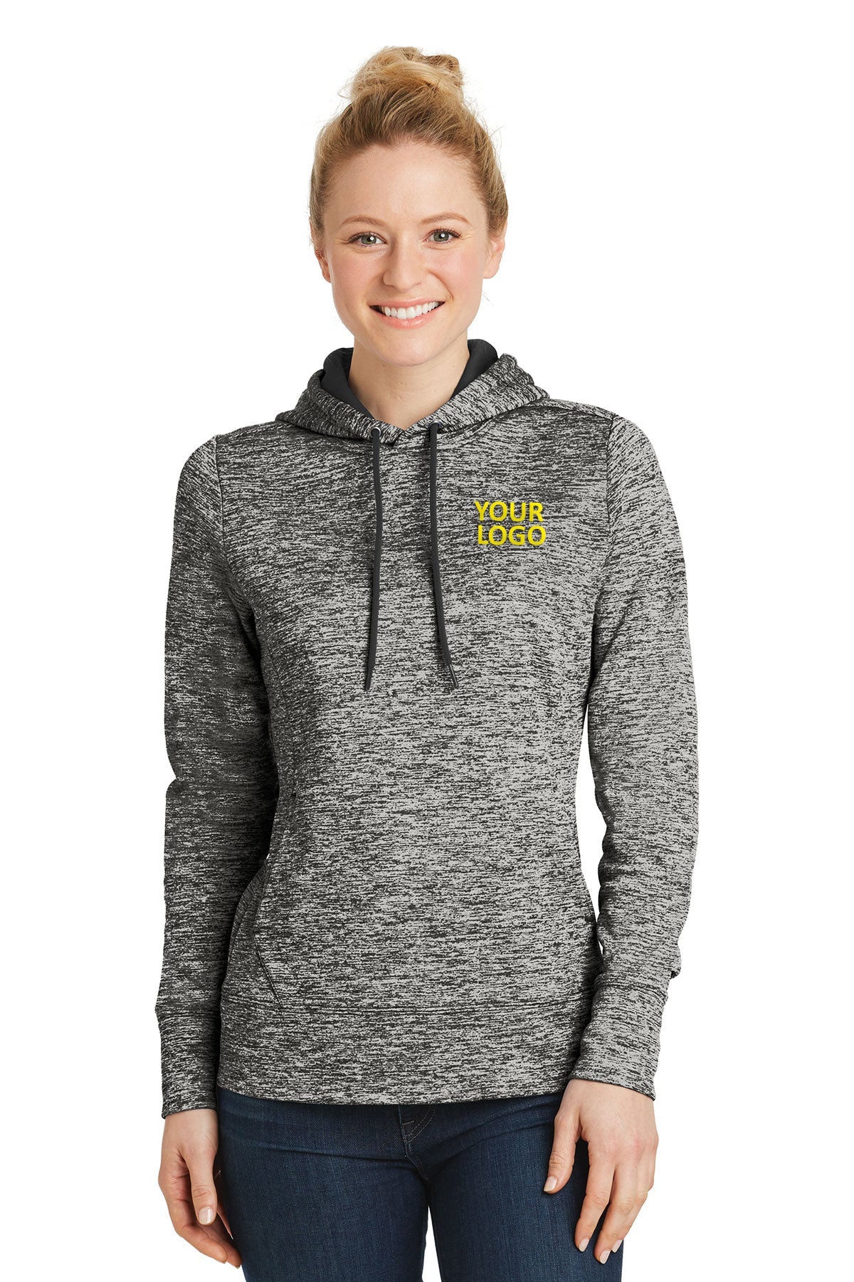 Sport-Tek Black Electric LST225 custom business sweatshirts