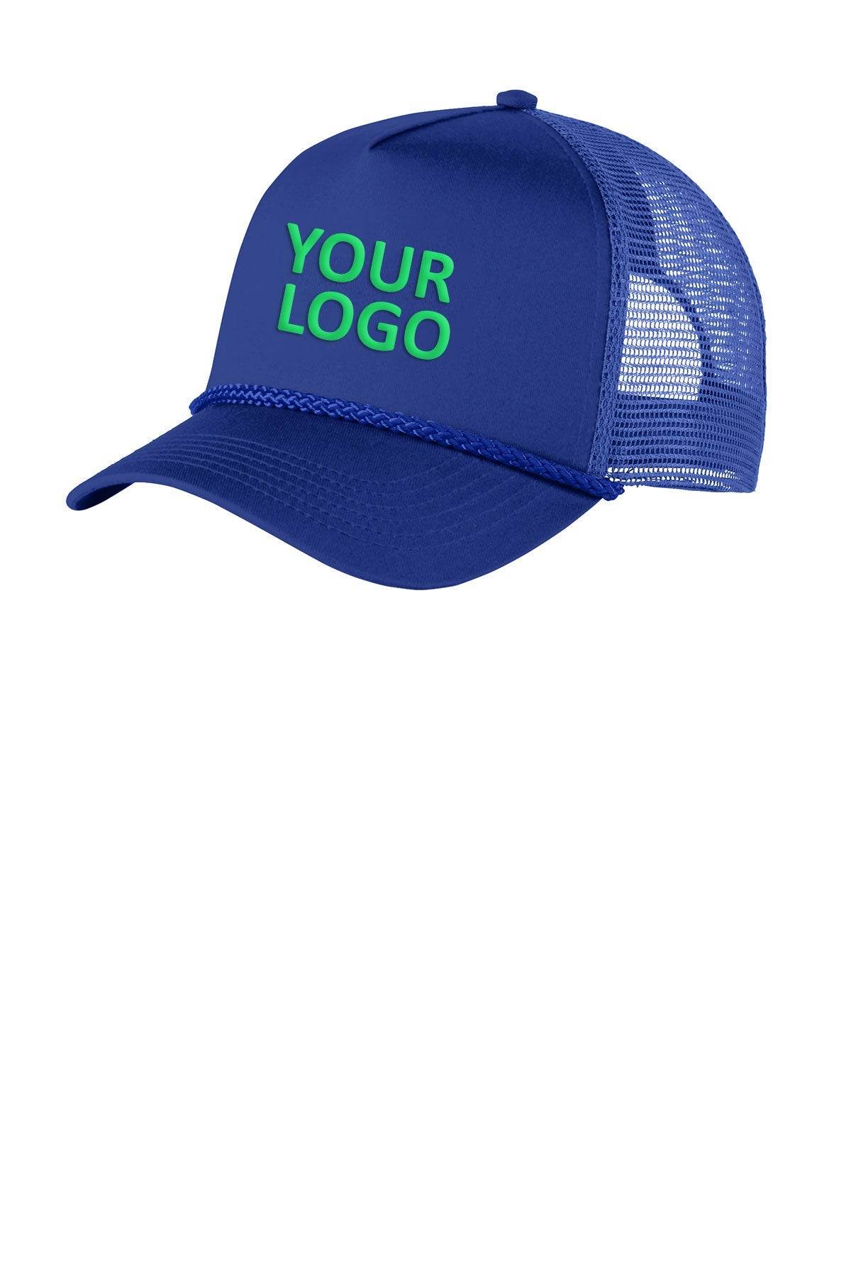 Port Authority 5-Panel Customized Snapback Caps, Royal