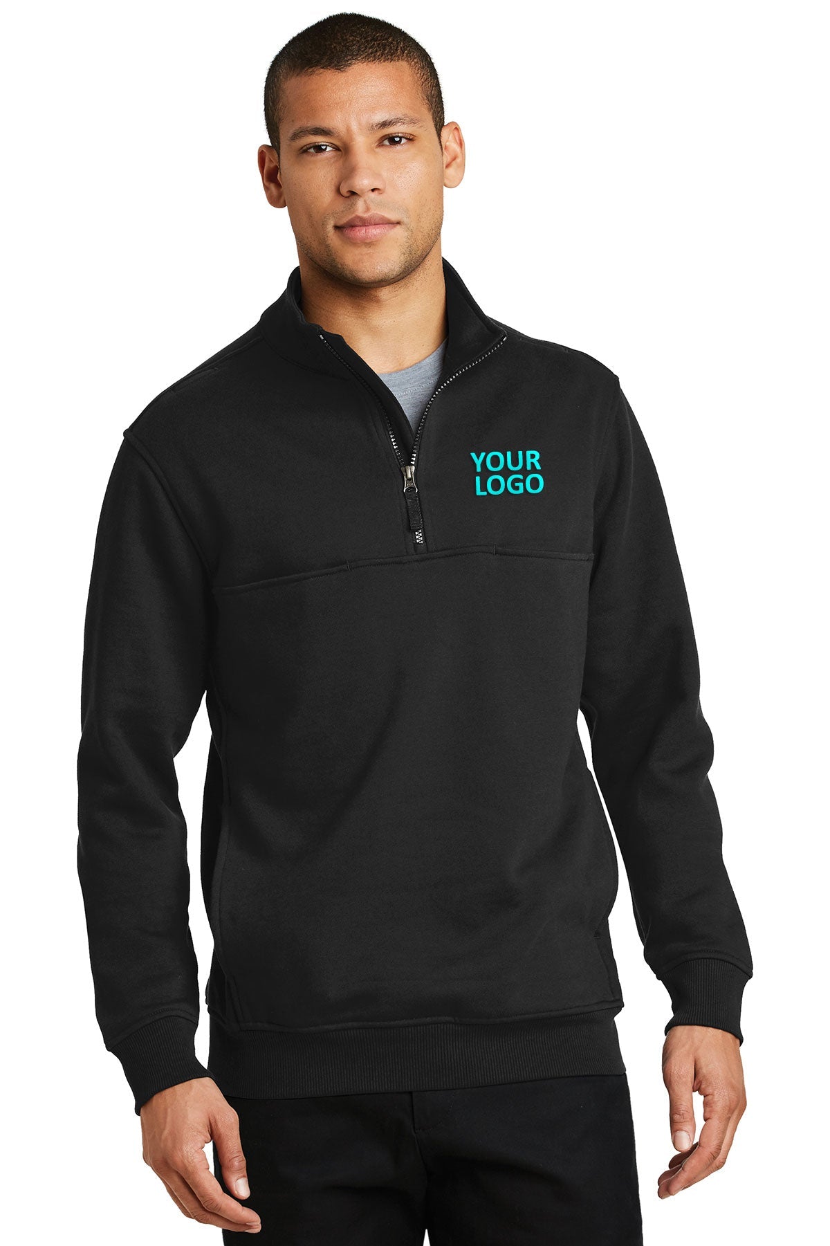 CornerStone Black CS626 custom business sweatshirts