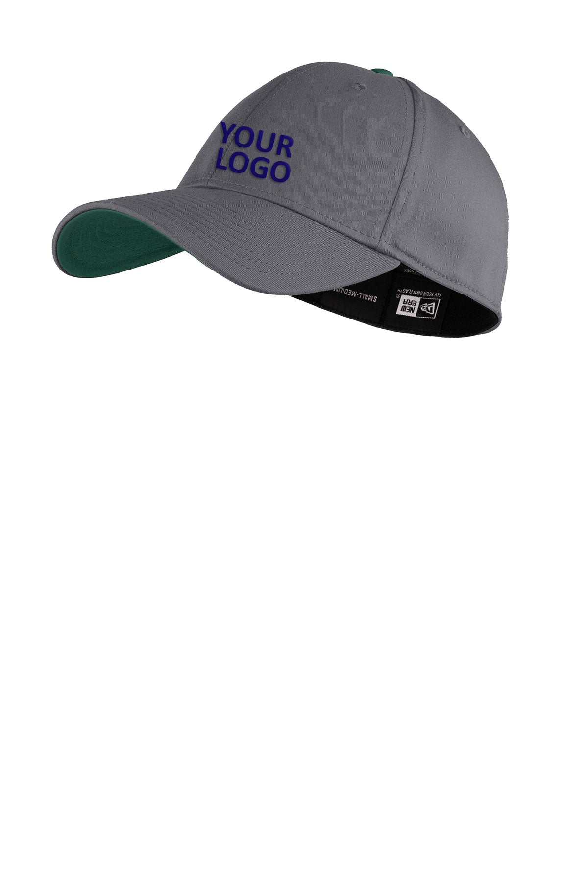 New Era Interception Branded Caps, Graphite/ Dark Green