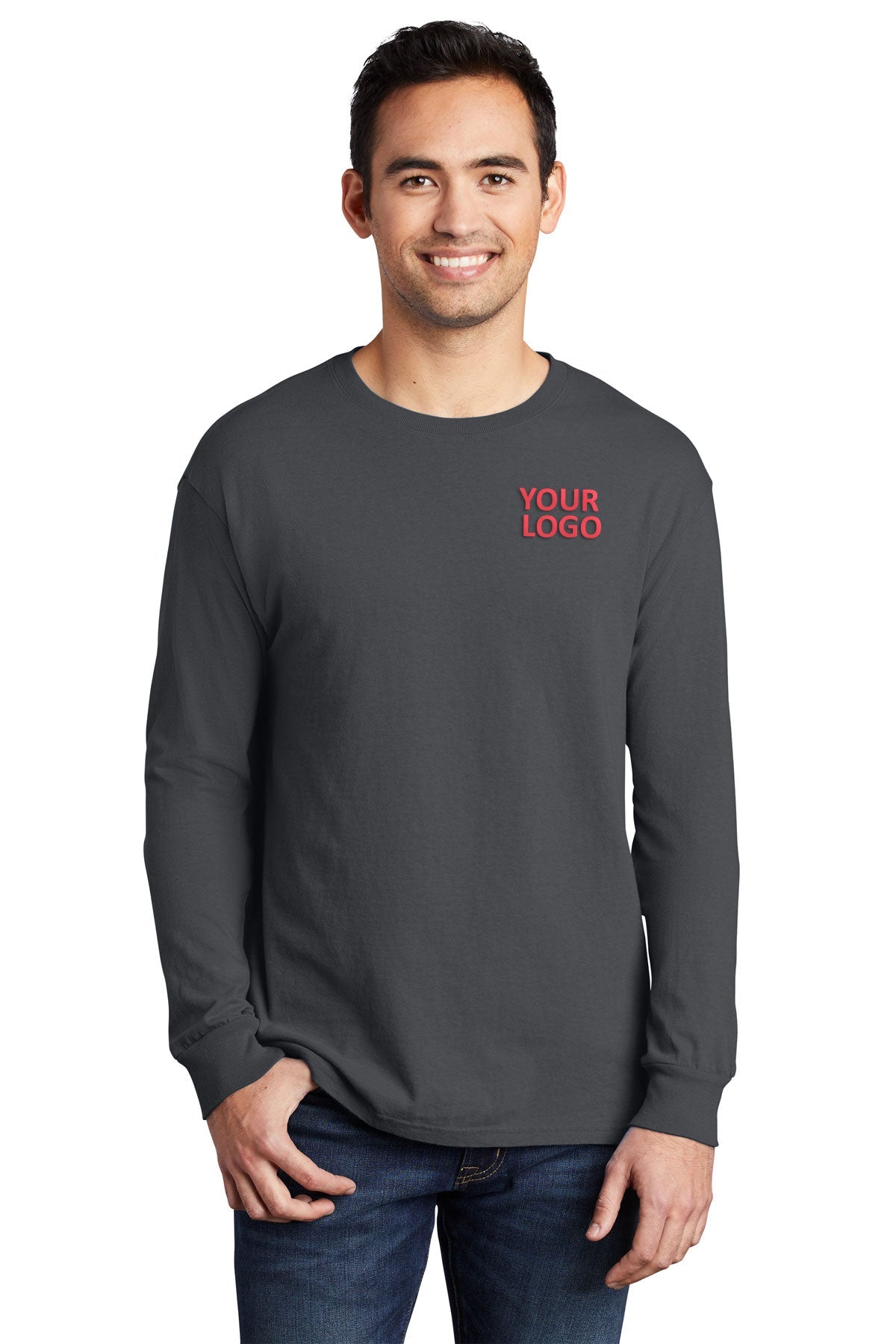 Port & Company Pigment-Dyed Long Sleeve Tee