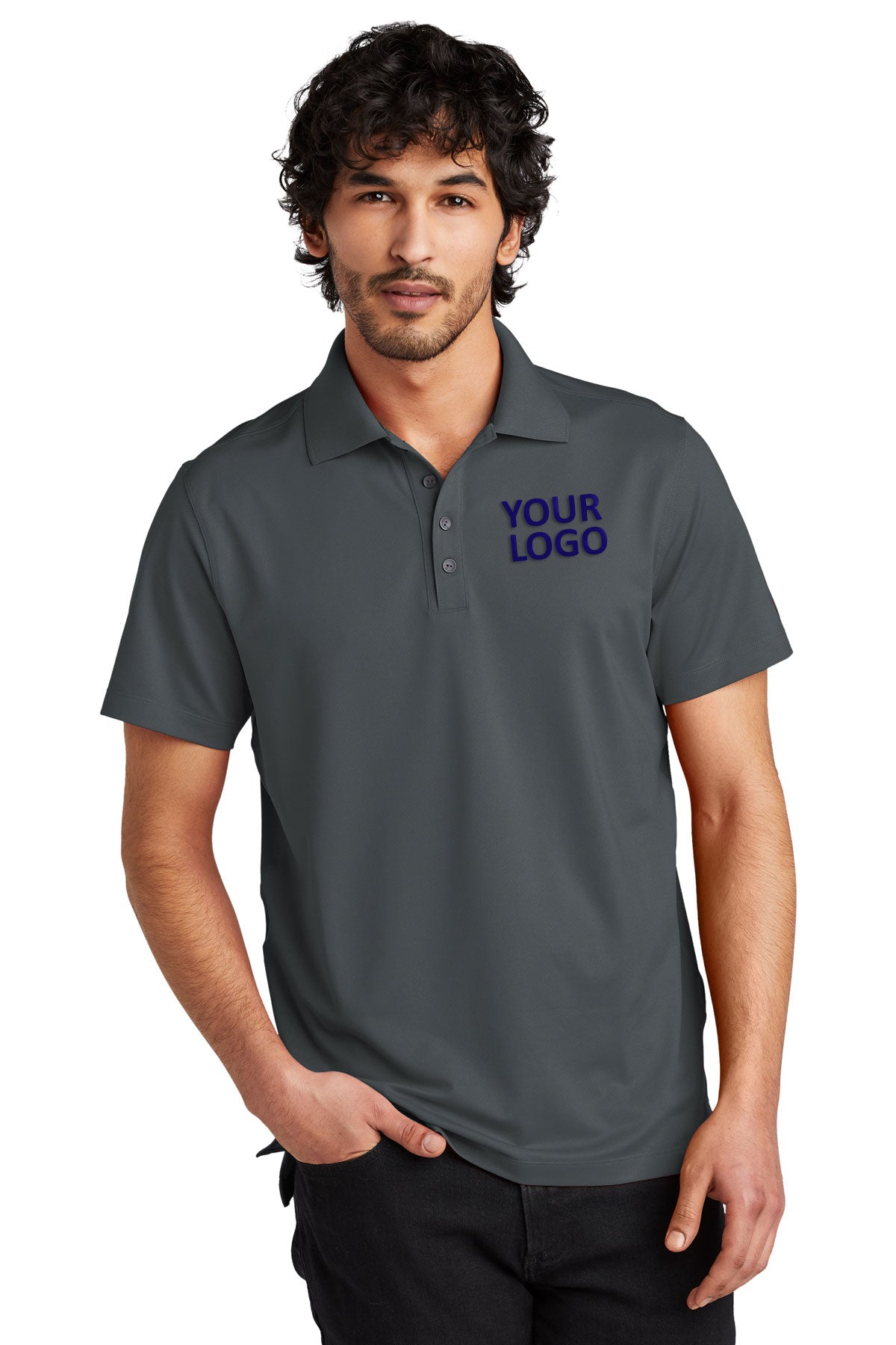 OGIO Diesel Grey OG130 embroidered work polo shirts